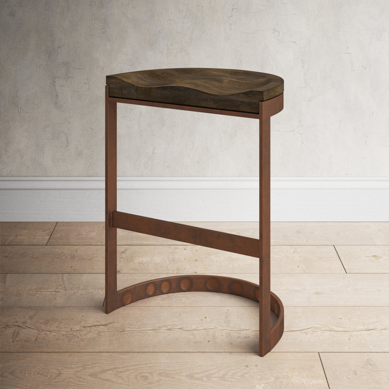 Birch Lane™ Eleanor Solid Wood Bar & Counter Stool & Reviews Wayfair